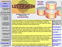 Tablet Screenshot of lustersheen.com